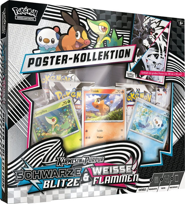 Pokémon Karmesin & Purpur 10.5 Schwarze Blitze & Weisse Flammen Poster Kollektion