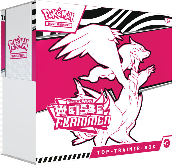 Pokémon Karmesin & Purpur 10.5 Weisse Flammen Top Trainer Box DE
